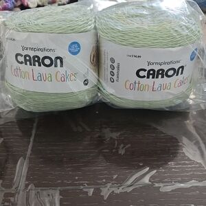 Caron Cotton Lava Cakes Yarn - Green